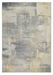 Light Grey Abstract Polyester Modern Living Room, Bedroom Rug - 120Cm X 180Cm - thumbnail 4
