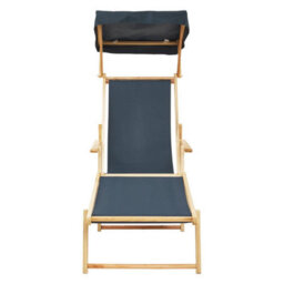 Orsina Khaki Lounger, Easy To Clean  Outdoor Lounger Chair, Weather-Resistant Chaise Lounge, Space-Saver Lounger - thumbnail 1