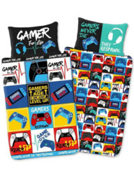 Gamer For Life Levels Single Duvet Cover Set - thumbnail 1