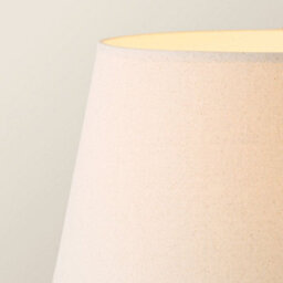 ValueLights Morrigan Cream Wood Shelf Floor Lamp With Natural Scallop Shade And Bulb - thumbnail 4