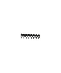 13 - 16mm - Crystal Ball Metal Curtain Pole Set - Black - thumbnail 4