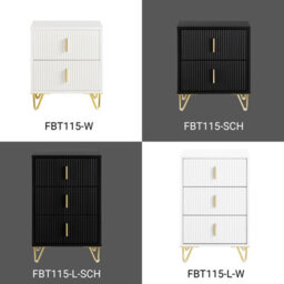 Sobuy Fbt115-Schx2, Bedside Table With 2 Drawers Functional,black,w63Xd46.5Xh47.3 - thumbnail 9