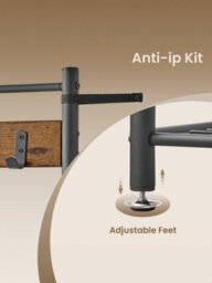 Vasagle Coat Rack, Hall Tree With Shoe Storage Bench, 32 X 85 X 175 Cm, Industrial, Rustic Brown And Black - thumbnail 8