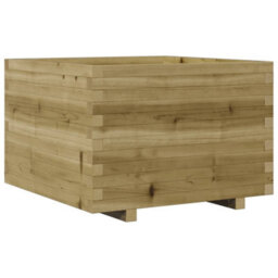 Berkfield Rustic Garden Planter 70X70X49.5 Cm Impregnated Wood Pine - thumbnail 7