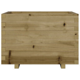 Berkfield Rustic Garden Planter 70X70X49.5 Cm Impregnated Wood Pine - thumbnail 5