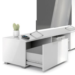 Furniture To Go Match Tv Unit 2 Drawers 2 Shelf In White High Gloss - thumbnail 9