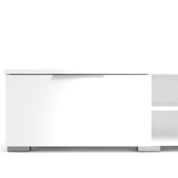 Furniture To Go Match Tv Unit 2 Drawers 2 Shelf In White High Gloss - thumbnail 8