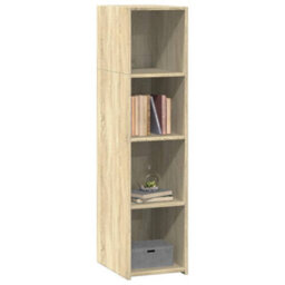 Berkfield Highboard Sonoma Oak 30X41X124 Cm Engineered Wood - thumbnail 3