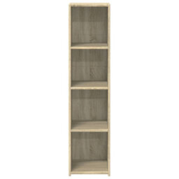 Berkfield Highboard Sonoma Oak 30X41X124 Cm Engineered Wood - thumbnail 4