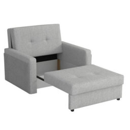 Upholstered Sofa Bed With Sleeping Function And Bedding Storage With Wooden Legs And Frame 110X98X86Cm Olive - thumbnail 3