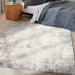 Blue Multicolor Abstract Modern Rug For Living Room Bedroom & Dining Room-274Cm X 366Cm - thumbnail 2