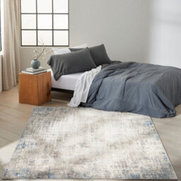 Blue Multicolor Abstract Modern Rug For Living Room Bedroom & Dining Room-274Cm X 366Cm - thumbnail 1