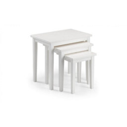 Ashfield Stylish Pure White Nest Of Tables - thumbnail 2