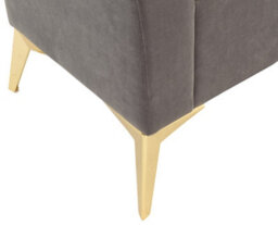 Gfw Pettine Velvet Storage Ottoman Bench Grey - thumbnail 8