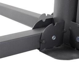 Living And Home Cross Shape Portable Foldable Metal Parasol Base Patio Umbrella Stand Black - thumbnail 7