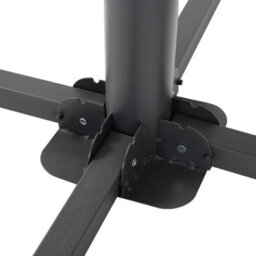 Living And Home Cross Shape Portable Foldable Metal Parasol Base Patio Umbrella Stand Black - thumbnail 6