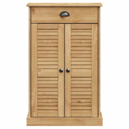 Berkfield Shoe Cabinet Vigo 60X35X96 Cm Solid Wood Pine - thumbnail 4