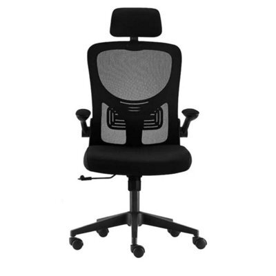 Office Chair With Adjustable Headrest, Ergonomic Swivel Computer Chair - image 1