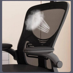Office Chair With Adjustable Headrest, Ergonomic Swivel Computer Chair - thumbnail 6