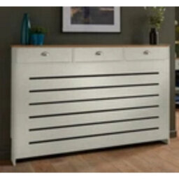 Radiator Cover Cabinet Modern Drawer Storage Mdf Horizontal Cream Grey Black - thumbnail 4