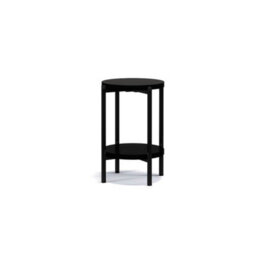 Arte Sigma D Coffee Side Table In Black Matt - Compact Elegance For Modern Spaces - W440mm X H610mm X D440mm - thumbnail 1