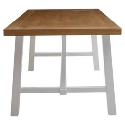 Orsina Natural Oak Dining Table, Sturdy Birch Wood Base Dining Table, Dining Table With Contrasting Appeal - thumbnail 3