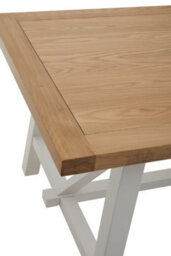 Orsina Natural Oak Dining Table, Sturdy Birch Wood Base Dining Table, Dining Table With Contrasting Appeal - thumbnail 5