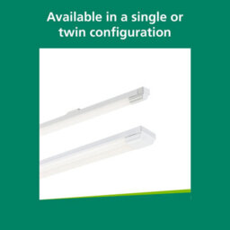 Sylvania Sylbatten 2Ft Twin Led Batten Light 16W 1800 Lumens Ip20 Ceiling Fitting - thumbnail 6