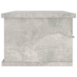 Vidaxl Wall-Mounted Drawer Shelf Concrete Grey 88X26X18.5 Cm Engineered Wood - thumbnail 5