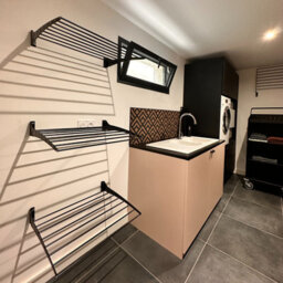 2X Foxydry Fold 102 Cm Black, Wall-Mounted Laundry Airer, Space-Saving Drying Rack - thumbnail 5