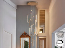 Luminosa Lighting Luminosa Colette Cluster Pendant Ceiling 14 Light Rose Gold Led 3000K Dimmable - Max 5M Drop - Uk Stock - thumbnail 1