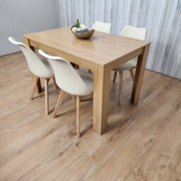 Kosy Koala Dining Table And 4 Cream Tulip Chairs Kitchen Wood Oak Effect Table Kitchen Dining Set - thumbnail 5