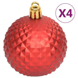Berkfield 108 Piece Christmas Bauble Set Red And White - thumbnail 7