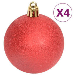 Berkfield 108 Piece Christmas Bauble Set Red And White - thumbnail 8