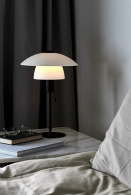 Nordlux Verona Glass Table Lamp Cord Switch Black,mains - image 1