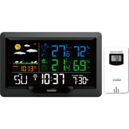 Youshiko Yc9442 Weather Station, Radio Controlled Clock (Official Uk Version), Temperature  Humidity, Barometric Pressure