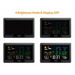Youshiko Yc9442 Weather Station, Radio Controlled Clock (Official Uk Version), Temperature  Humidity, Barometric Pressure - thumbnail 2