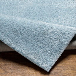Livabliss Round Cloudy Shaggy-Solid Color Blue Plush Soft Pile Living Bedroom Rug 160 X 160 Cm Easy Care, Non Shedding - thumbnail 4