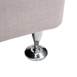 Beliani Curved Sofa 7 Seater Rotunde Fabric Beige - thumbnail 7