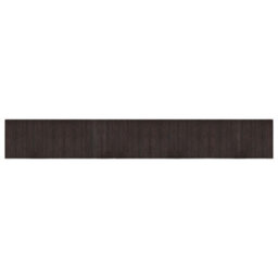 Berkfield Modern Rug Rectangular Dark Brown 60X400 Cm Bamboo