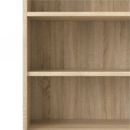 Wyld Haus Dris Natural Oak Effect Tall Bookcase 4 Shelves 2 Doors - thumbnail 7