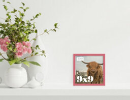 9X9 Pink Picture Frame (22.9 X 22.9Cm) Poster, Photo, Artwork, Gallery Wall Or Print - thumbnail 2