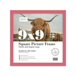9X9 Pink Picture Frame (22.9 X 22.9Cm) Poster, Photo, Artwork, Gallery Wall Or Print - thumbnail 1