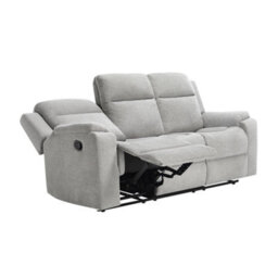 More4Homes Orka 3 Seater Fabric Manual Recliner Sofa Grey - thumbnail 5