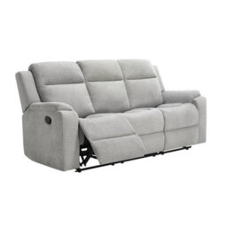 More4Homes Orka 3 Seater Fabric Manual Recliner Sofa Grey - thumbnail 4
