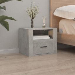 Berkfield Elegant Wall-Mounted Bedside Cabinets 2 Pcs Concrete Grey 50X36X40 Cm - thumbnail 3