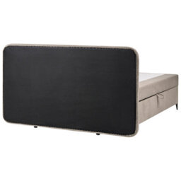 Beliani Divan Bed With Storage Fabric Regent 160 X 200 Cm (Eu King Size) Taupe - thumbnail 6