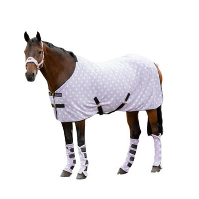 "Supreme Products Dotted Horse Fleece Rug Lavish Lilac (6 3"")" - image 1