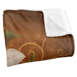 Jq Licensing Silky Poinsettia Supersoft Blanket Multicoloured (152Cm X 127Cm) - thumbnail 3
