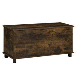 Lassic Vida Designs Leon Ottoman Storage Bench Seat Lift-Up Blanket Box Toy Chest Trunk For Bedroom Hallway Living Room, Rustic Brown - thumbnail 8